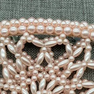 Vintage | Accessories | Handmade Pink Beaded Hair Clip As Is  display picture 2
